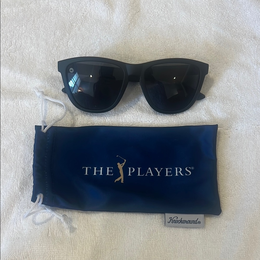 BRAND New Special Edition Players Championship Knockaround Black Sunglasses